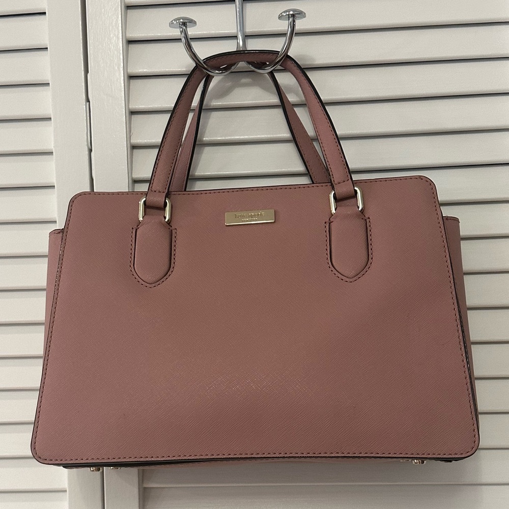 Kate Spade Laurel Way Leighann Crossbody Handbag Mauve EUC